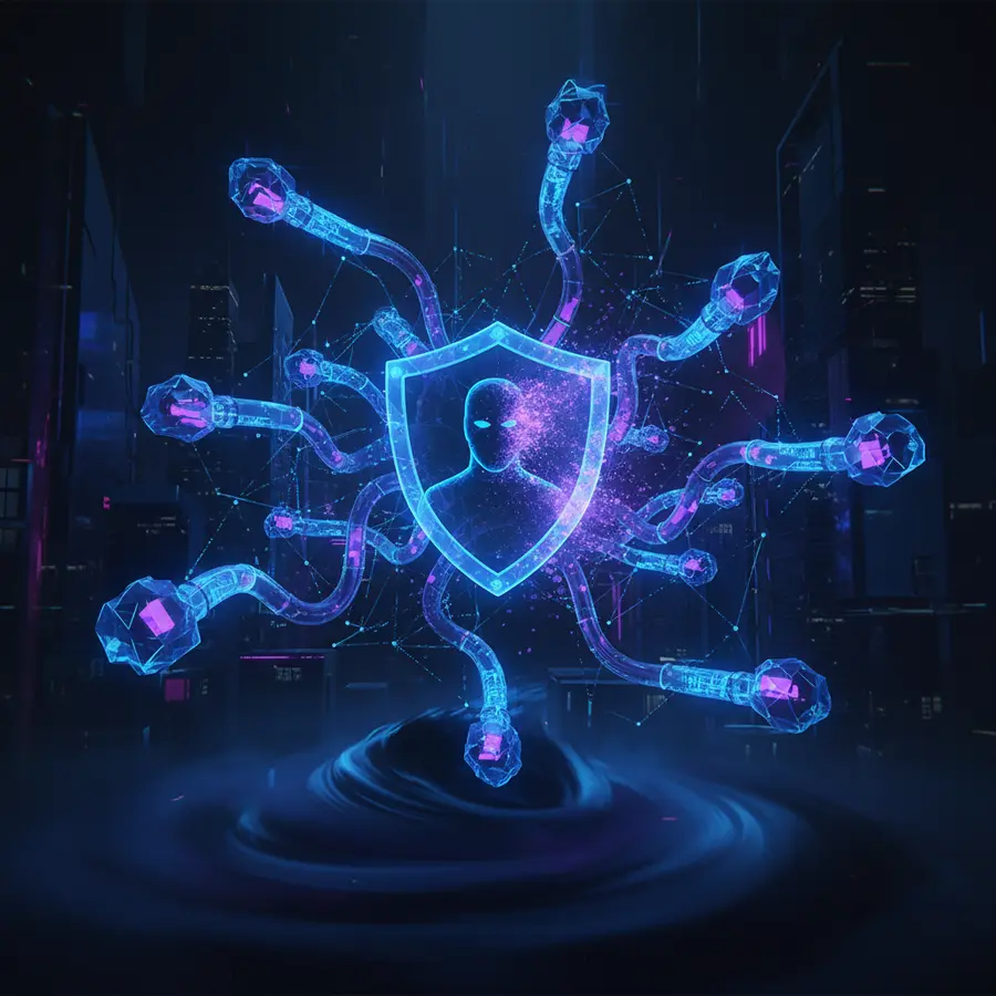 Secure connections Canada postal network abstract